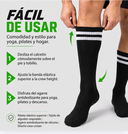 Pack 12 Pares Calcetines Yoga Pilates Antideslizante Fitness