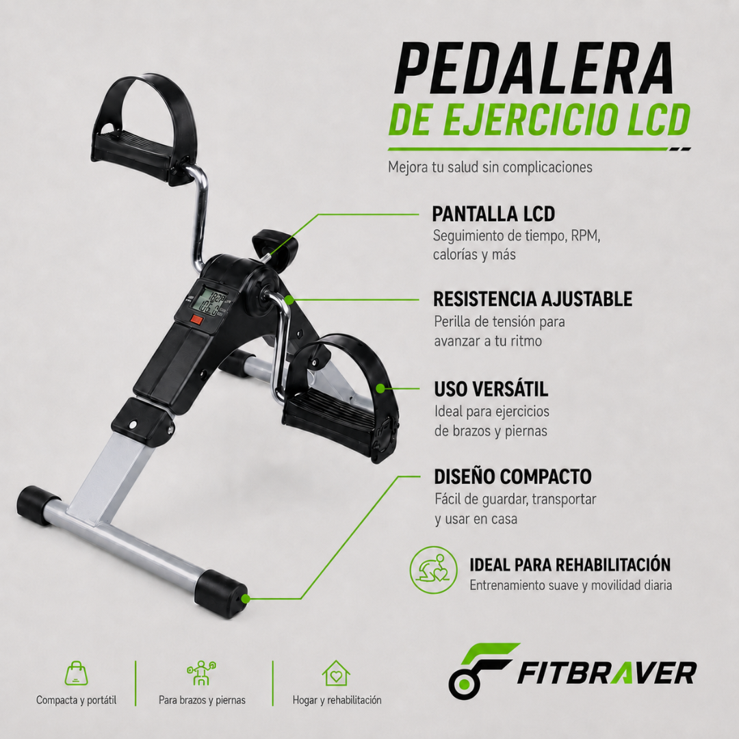 Bicicleta De Mano Para Rehabilitación Pedalera De Ejercicio