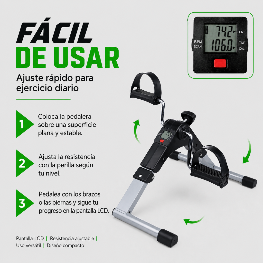 Bicicleta De Mano Para Rehabilitación Pedalera De Ejercicio