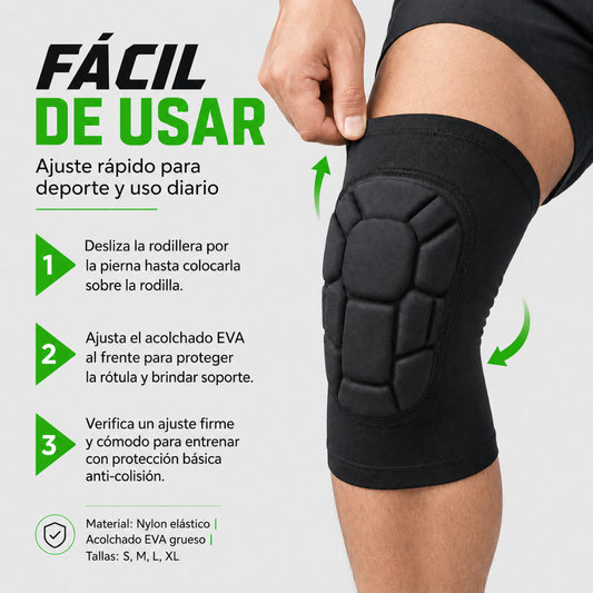 Rodilleras Deportivas Voleibol Acolchada 14mm Alta Densidad